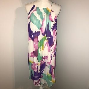 LIKE NEW! WATERCOLOR FLOWY DRESS